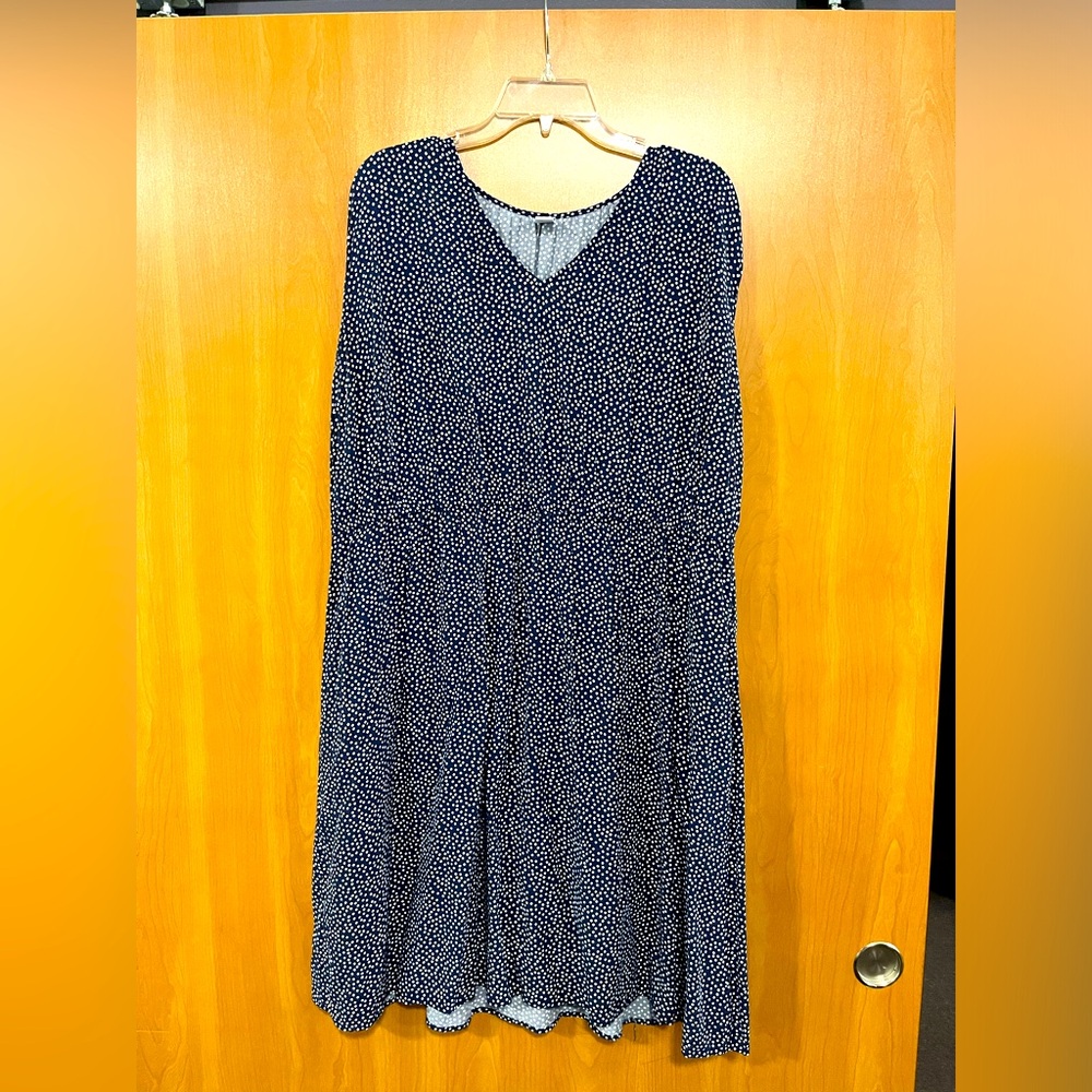 Old Navy Blue and White Polka Dot Dress, Size 2X
